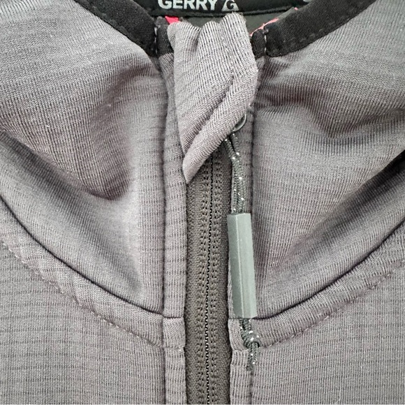 Gerry Men's M Full Zip Hoodie Jacket Grey Lightweight Waffle Knit Lining Soft‎ - Picture 9 of 13